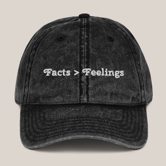 Facts > Feelings Cotton Twill Cap