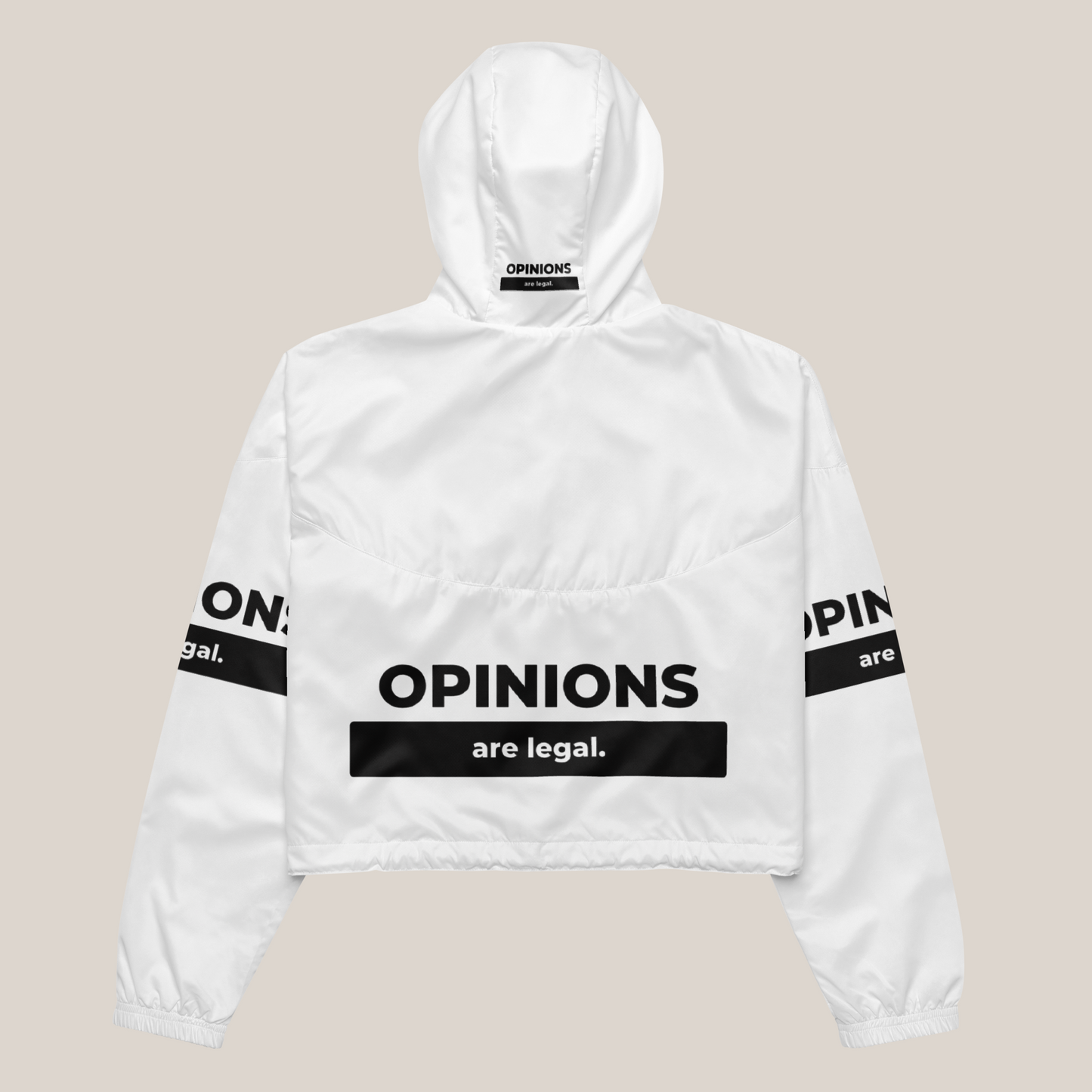 Opinions Are Legal Crop Windbreaker