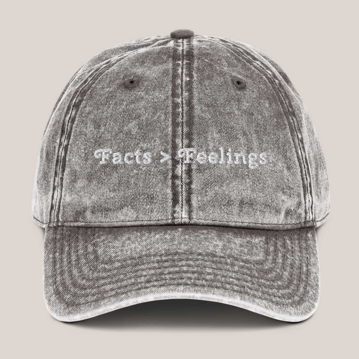 Facts > Feelings Cotton Twill Cap