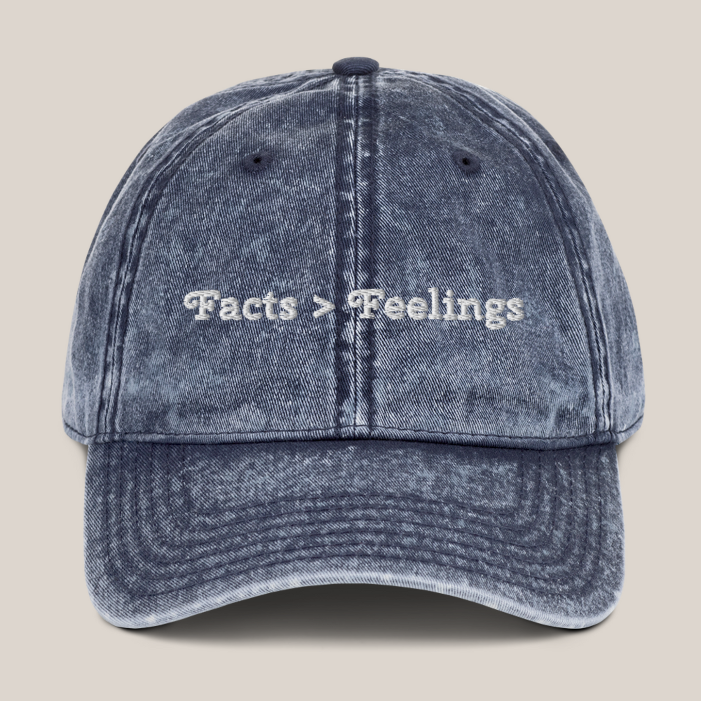 Facts > Feelings Cotton Twill Cap