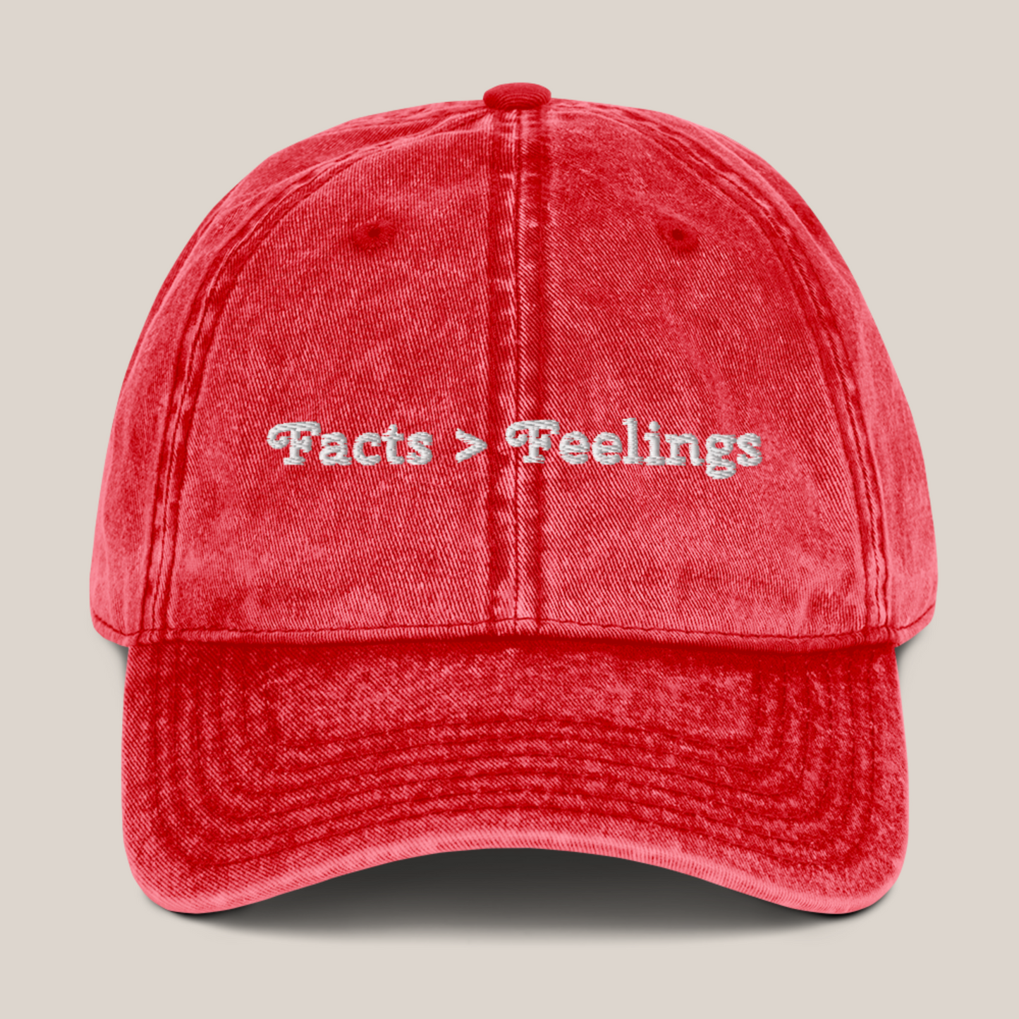 Facts > Feelings Cotton Twill Cap